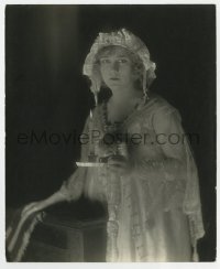 4x601 LOUISE LOVELY deluxe 8x9.5 still 1920s great close up in nightgown holding candle in the dark!