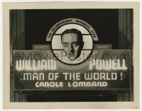 4x033 MAN OF THE WORLD 8x10 still 1931 lobby display w/incomparable dramatic star William Powell!
