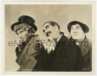 4x631 MARX BROTHERS 8x10 still 1930s wonderful close portrait of Groucho, Chico & Harpo!
