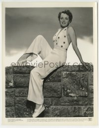 4x632 MARY ASTOR 8x10.25 still 1942 full-length in one-piece slack suit with halter top!