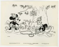 4x652 MOOSE HUNTERS 8.25x10 still 1937 Mickey Mouse & Donald Duck setting a trap with rope!
