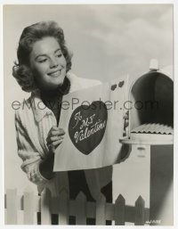 4x674 NATALIE WOOD 7.25x9.25 still 1956 receiving a giant Valentine's Day card in the mail!
