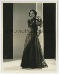 4x691 OLIVIA DE HAVILLAND 8x10.25 still 1936 modeling a youthful lace formal by Scotty Welbourne!