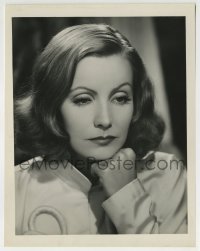 4x707 PAINTED VEIL 7.75x10 still 1934 best close up of beautiful Greta Garbo with hand on chin!