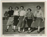 4x716 PAT & MIKE 8x10.25 still 1952 Katharine Hepburn & female co-stars with clubs on golf course!