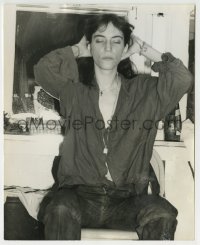 4x719 PATTI SMITH deluxe 8.25x10 still 1978 unpublished rumpled seated portrait by Lisa Trumpler!