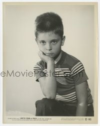 4x721 PAULA 8x10.25 still 1952 great portrait of young Tommy Rettig resting his chin on hand!