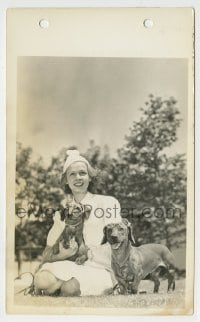 4x740 PHYLLIS WELCH 5x8 key book still 1938 with Dachshunds in Harold Lloyd glasses