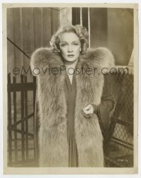 4x746 PITTSBURGH 8x10 still 1942 best close up of sexy Marlene Dietrich in fur coat!