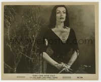 4x749 PLAN 9 FROM OUTER SPACE 8x10 still 1958 best close up of Maila Nurmi as Vampira, Ed Wood!