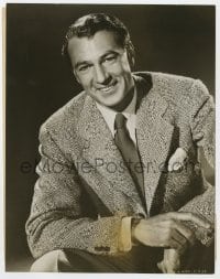 4x758 PRIDE OF THE YANKEES 7x9 still 1942 best smiling portrait of Gary Cooper in suit & tie!