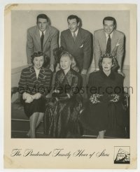 4x765 PRUDENTIAL FAMILY HOUR OF STARS 8x10 radio still 1948 Peck, Rogers, Stanwyck, Davis & more!