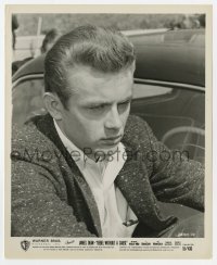 4x785 REBEL WITHOUT A CAUSE 8.25x10 still 1955 great super close up of James Dean deep in thought!