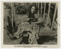 4x794 REVENGE 8x10 key book still 1928 close up of pretty Dolores Del Rio with two bear cubs!