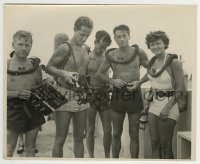 4x796 REVENGE OF THE CREATURE 8.25x10 still 1955 Scotty Welbourne's crew in scuba gear for filming!