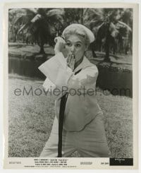4x877 SOUTH PACIFIC 8.25x10 still 1959 c/u of Mitzi Gaynor in sailor suit covering her mouth!