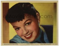 4x130 STAR IS BORN color 8x10 still #9 1954 best head & shoulders smiling portrait of Judy Garland!