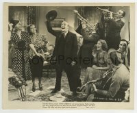 4x886 START CHEERING 8.25x10 still 1937 Jimmy Durante singing to top cast as band plays music!
