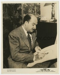 4x991 XAVIER CUGAT deluxe 8x10 music publicity still 1940s c/u of the orchestra leader sketching!