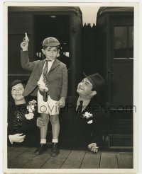 4x339 EDWARD G. ROBINSON 8x10.25 still 1937 greeted at train station by wife & 4 year old son!