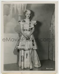 4x389 FRONT PAGE WOMAN candid 8x10.25 still 1935 Bette Davis in dress made entirely of newspapers!
