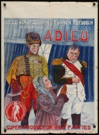 4y201 ADIEU pre-war Belgian 1929 Kuhnen Reysboch, Napoleon Bonaparte, German movie?