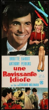 4y643 AGENT 38-24-36 French 12x27 1965 Une ravissante idiote, Tony Perkins & Brigitte Bardot!