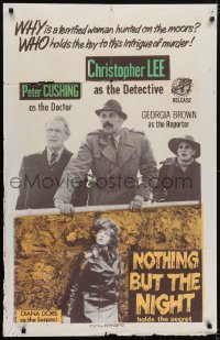 4y009 NOTHING BUT THE NIGHT Trinidadian 1973 Christopher Lee, Cushing, different wild art!