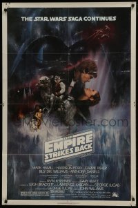 4z005 EMPIRE STRIKES BACK NSS style 1sh 1980 classic Gone With The Wind style art by Roger Kastel!
