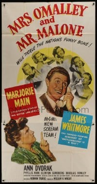 5a589 MRS. O'MALLEY & MR. MALONE 3sh 1951 Marjorie Main & Whitmore tickle the nation's funny bone!