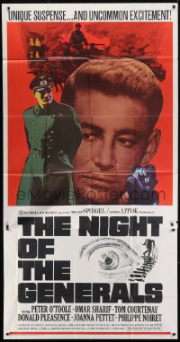 5a597 NIGHT OF THE GENERALS 3sh 1967 WWII officer Peter O'Toole in a unique manhunt across Europe!