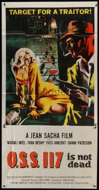 5a605 OSS 117 IS NOT DEAD 3sh 1958 art of sexy French blonde, who was a target for a traitor!