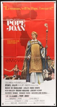5a618 POPE JOAN domestic 3sh 1972 Liv Ullmann, Olivia De Havilland, Lesley-Anne Down, Trevor Howard