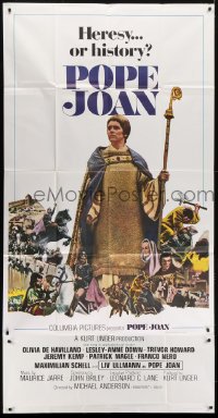 5a619 POPE JOAN int'l 3sh 1972 Liv Ullmann, Olivia De Havilland, Trevor Howard, heresy or history!