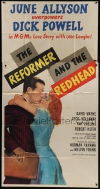 5a623 REFORMER & THE REDHEAD 3sh 1950 June Allyson overpowers Dick Powell with 1000 laughs!