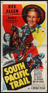 5a655 SOUTH PACIFIC TRAIL 3sh 1952 Arizona Cowboy Rex Allen & Koko, Miracle Horse of the Movies!