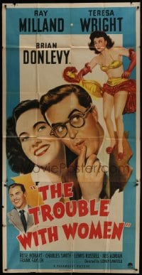 5a679 TROUBLE WITH WOMEN 3sh 1946 Ray Milland, Teresa Wright, Brian Donlevy & Rose Hobart!