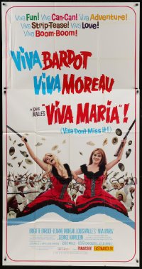 5a684 VIVA MARIA 3sh 1966 Louis Malle, sexiest French babes Brigitte Bardot & Jeanne Moreau!