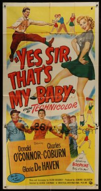 5a693 YES SIR THAT'S MY BABY 3sh 1949 Donald O'Connor, Charles Coburn, De Haven, college football!