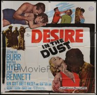 5a101 DESIRE IN THE DUST 6sh 1960 only the hot sun was witness to Martha Hyer's shameless sin!