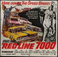 5a146 RED LINE 7000 6sh 1965 Howard Hawks, James Caan, car racing artwork, meet the speed breed!
