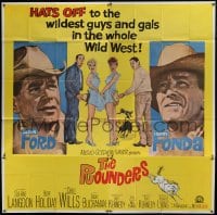 5a148 ROUNDERS 6sh 1965 Glenn Ford, Henry Fonda, sexy Sue Ane Langdon & Hope Holiday, different!