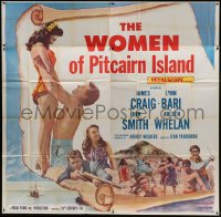 5a172 WOMEN OF PITCAIRN ISLAND 6sh 1957 James Craig, Lynn Bari, South Seas, Mutiny on the Bounty!