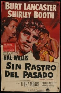 5a198 COME BACK LITTLE SHEBA Argentinean 1953 art of Burt Lancaster, Shirley Booth & Jaeckel!