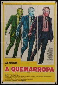 5a248 POINT BLANK Argentinean 1967 differnet colorful art of Lee Marvin, John Boorman film noir!