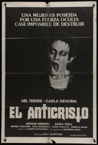 5a261 TEMPTER Argentinean 1986 L'Anticristo, Carla Gravina was possessed by the Devil!