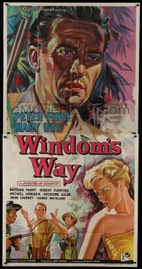 5a085 WINDOM'S WAY English 3sh 1957 great art of doctor Peter Finch & Mary Ure in the jungle!