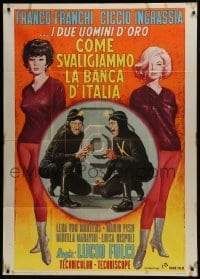 5a809 HOW WE ROBBED THE BANK OF ITALY Italian 1p 1966 Lucio Fulci, bank robbers Franco & Ciccio!
