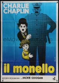 5a827 KID Italian 1p R1960s different Leo Kouper artwork of Charlie Chaplin & Jackie Coogan!