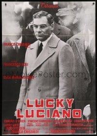 5a855 LUCKY LUCIANO Italian 1p 1974 great c/u of Gian Maria Volonte as the famous Mafioso mobster!